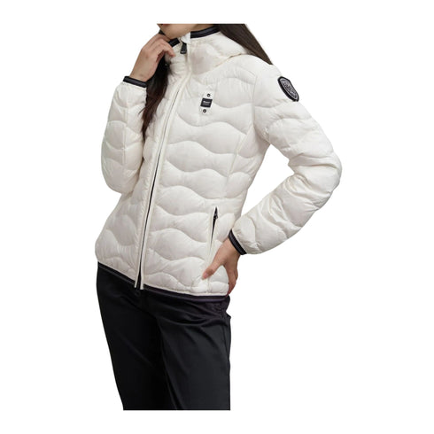 Piumino Donna Camelia con passante logo iconico e cappuccio